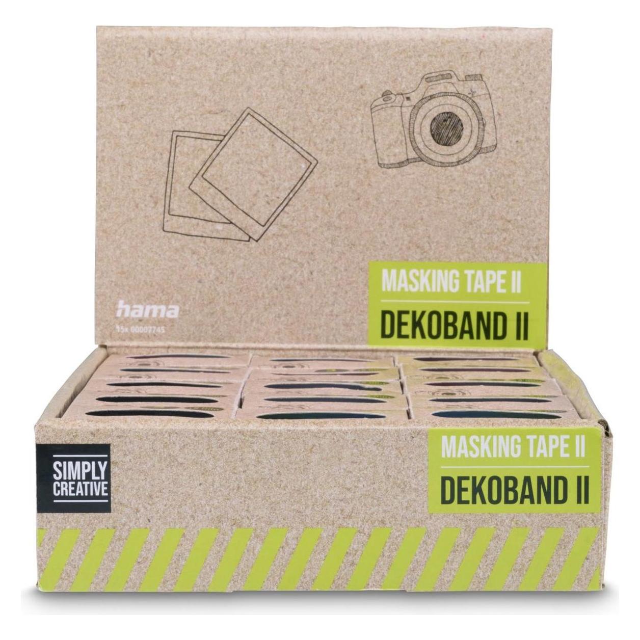 Hama Masking Tapes II, 1,5x500 cm, verschiedene Motive in 3er-Sets (15 mm) (00007745)