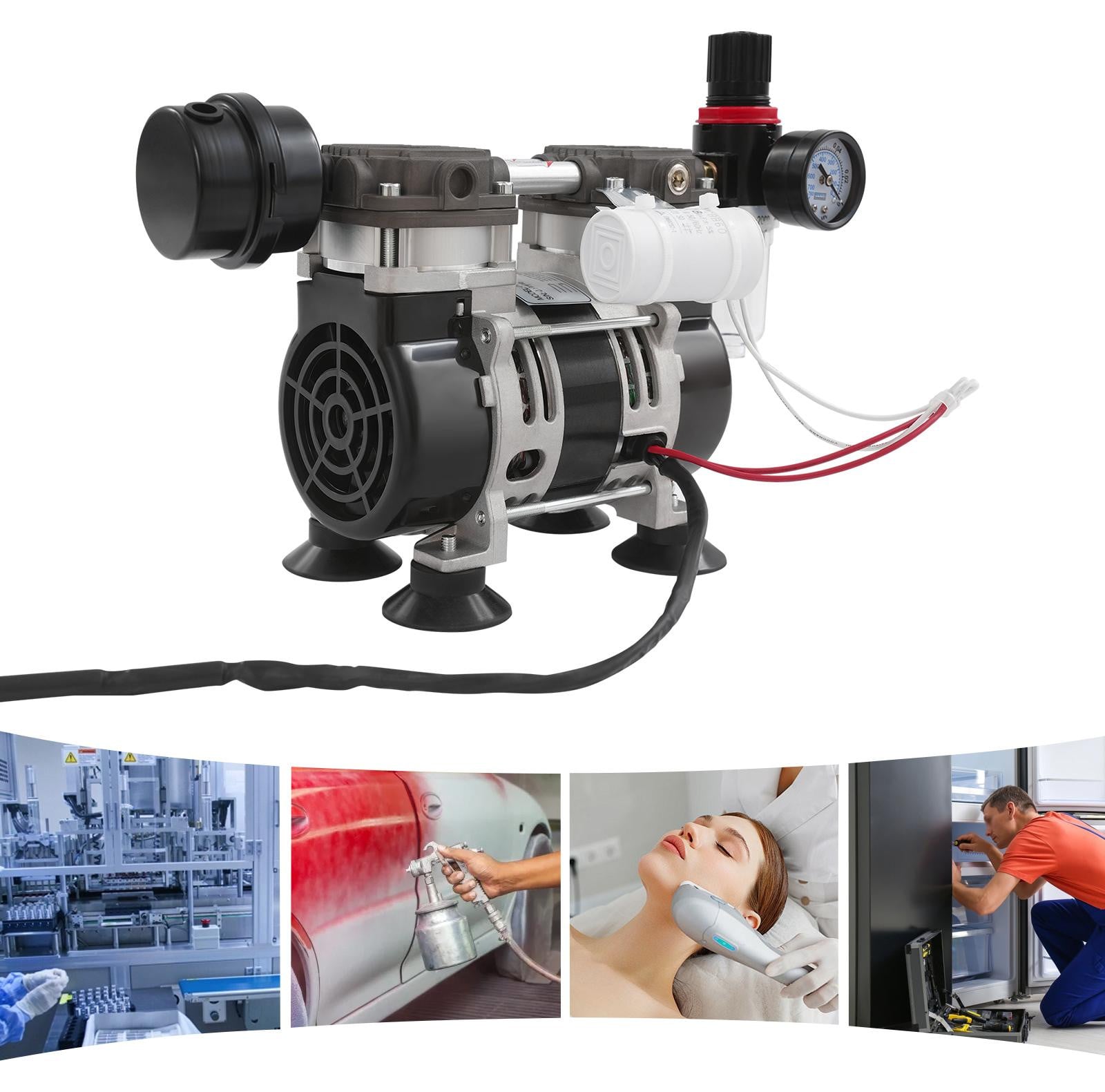 Selius Elektrische Vacuümpomp - 230 W - Vrijstaand Gegoten Aluminium
