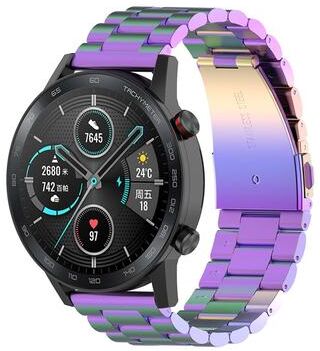 Everyday Crate Honor Watch GS 3i 22mm Stainless Steel Watch Band Three Bead Metal Replacement Strap colorful