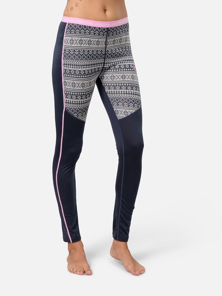 KARI TRAA Thermounterhose "Mina" in Dunkelblau - S