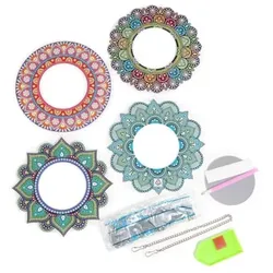 Diamond Painting-Set Spiegel ca. 20x20cm versch. Designs 28tlg.