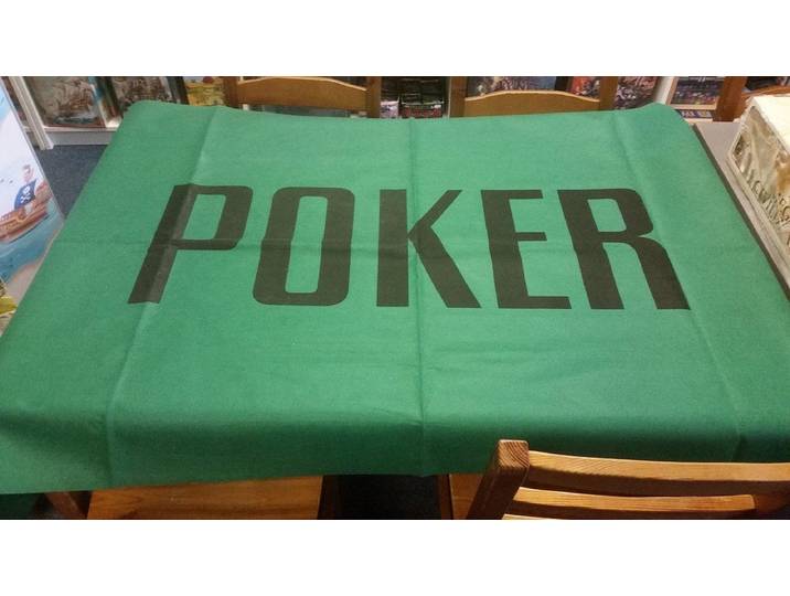 HOT Games Pokerkleed - Texas Hold'em - Vilt 180x90cm - Groen