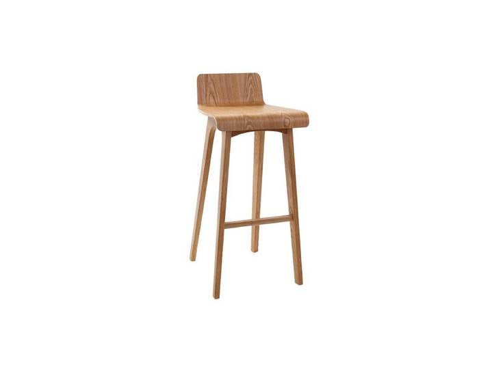 Chaise de bar scandinave en bois clair H75.2 cm BALTIK