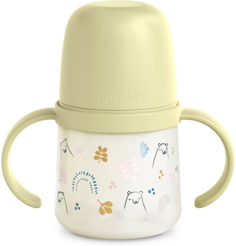 Suavinex Bear gourde pour enfant avec poignées Green 1 pcs