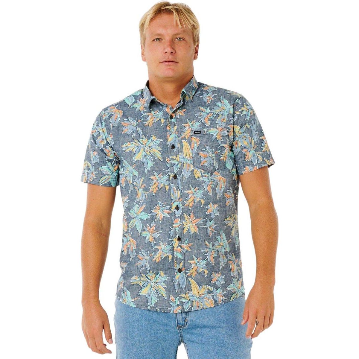 RipCurl Sessions Short Sleeve Shirt dark navy (0291) L 06KMSH-0291-L