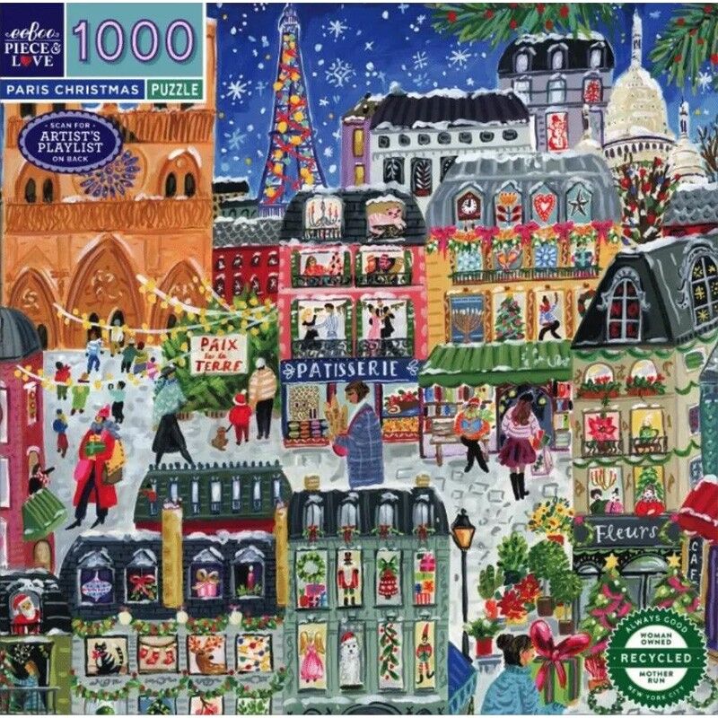 Puzzle 1000 pcs Paris Christmas - Eeboo