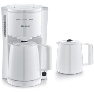 Severin Kaffeemaschine KA 9309, mit 2 Thermoskannen, je 1 Liter, 1000 Watt, weiß, jeweils bis zu 8 Tassen