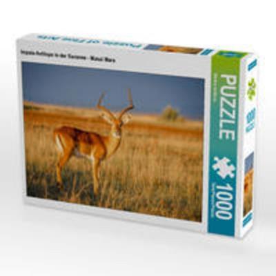 CALVENDO Puzzle Impala-Antilope in der Savanne - Masai Mara 1000 Teile Lege-Größe 64 x 48 cm Foto-Puzzle Bild von Martina Schikore