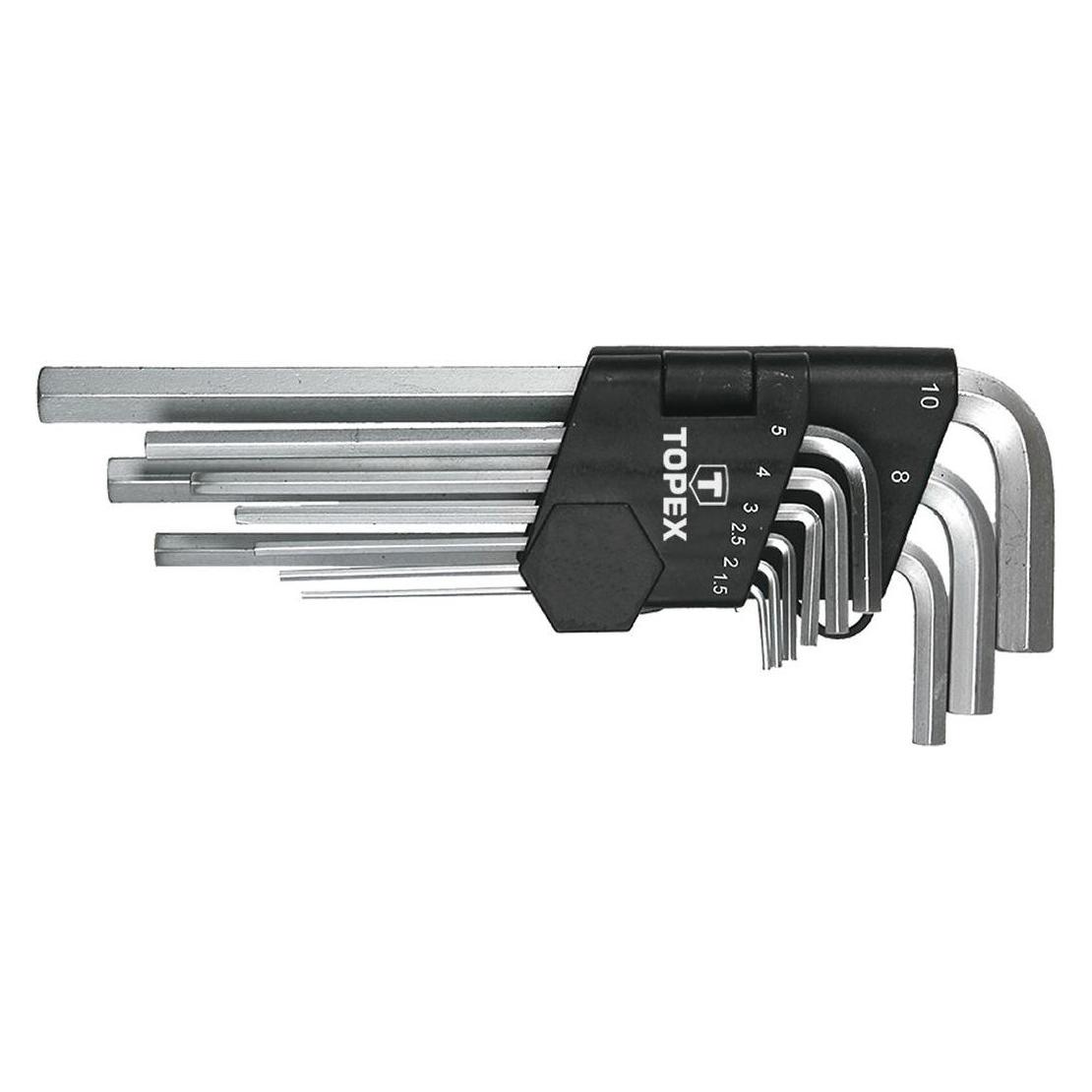 Topex Rinkinys Innensechskantschlüssel Typ L 1,5-10 mm 9 Stk. (35D956) (35D956)