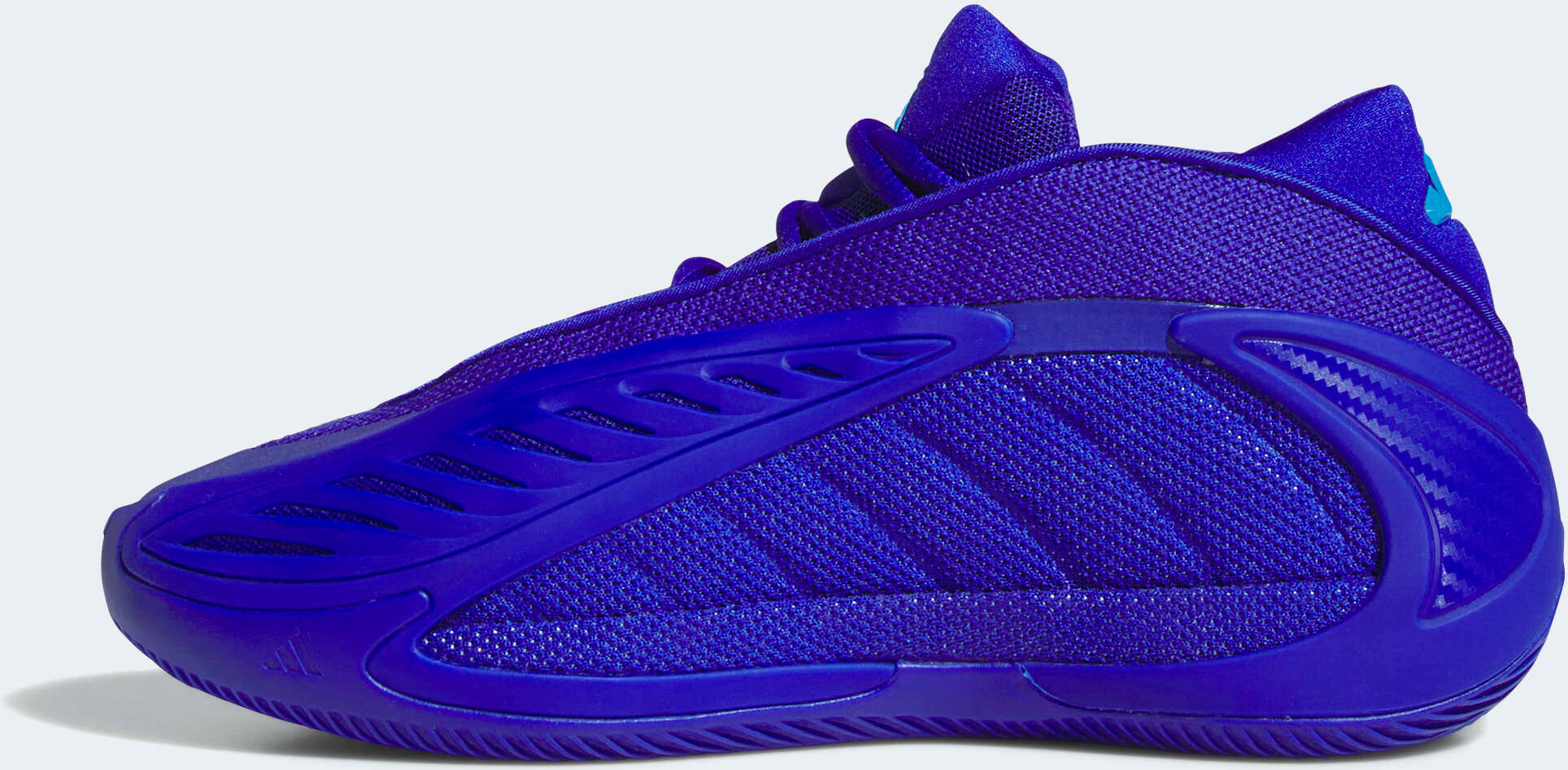 Basketballschuh ADIDAS PERFORMANCE "ANTHONY EDWARDS 2 J", Kinder, Gr. 37, lila (lucid blau, lucid ray blau, lucid blau), Synthetik, Textil, Schuhe Basketballschuh, pour enfants et adolescents lucid blau, lucid ray blau, lucid blau 37
