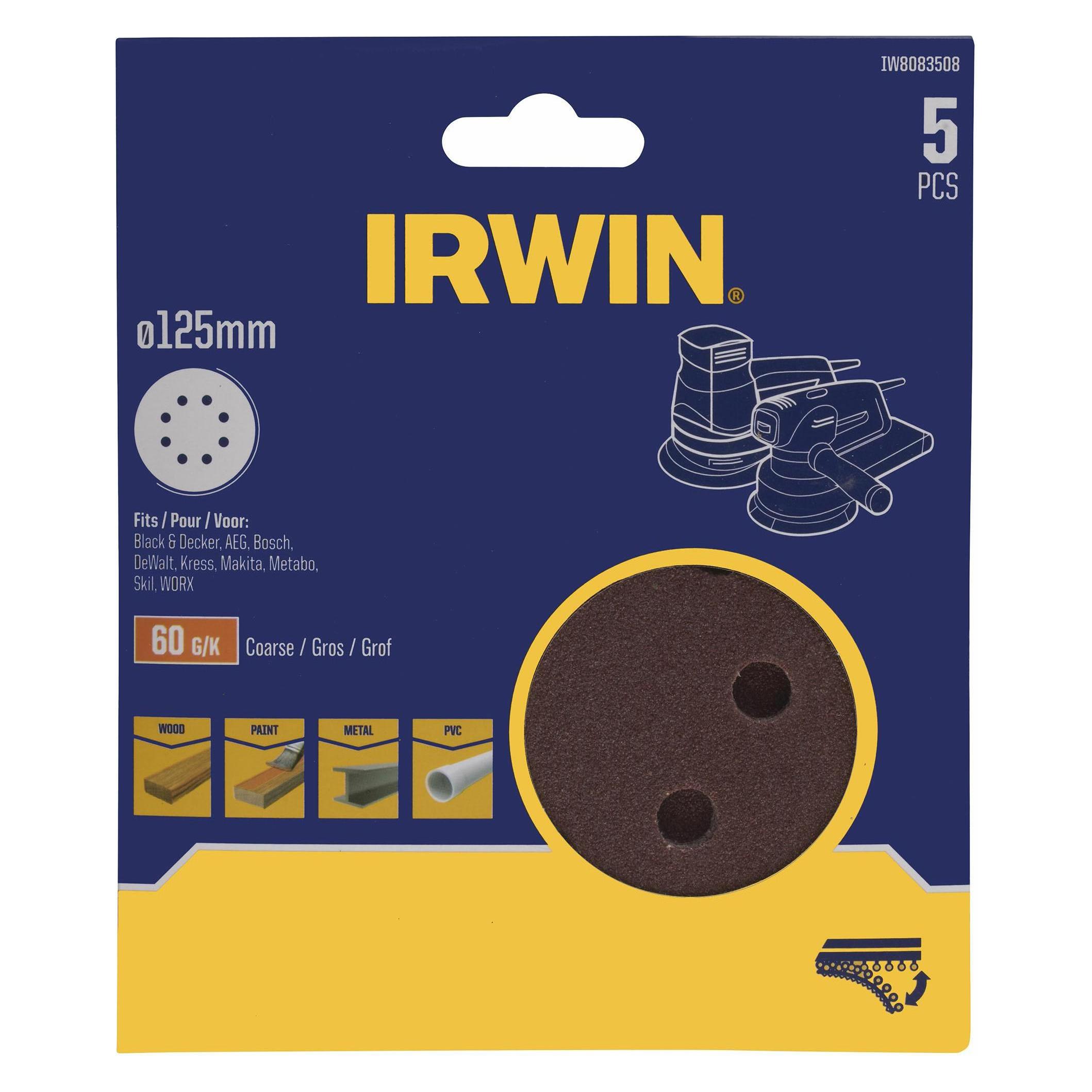 Irwin Dysk Rzep Do Szlifierek Mimośrodowych 125mm (37262631)