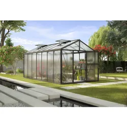 Vitavia Gewächshaus "Zeus 13800",schwarz,13,8 m2