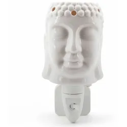 Fragrance and Style GmbH Candle Brothers  Duftlampe, Nachtlicht Buddha, Keramik, elektrischer Betrieb, HxBxT: 15,5x8,5x11,5 cm, weiß