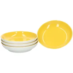 4er Set Schale 13cm flach Gelb Doppio - Ritzenhoff 64308