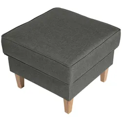 Hocker Lorris Hellgrau Flachgewebe