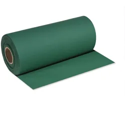DeinPack 1 Rolle Airlaid Tischläufer dunkelgrün - 40cm x 24m - Einfarbiger Einmal-Tischläufer - Perforierung alle 120cm