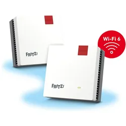 FRITZ! Mesh Set 1600 2er Pack, Router, Rot, Weiss