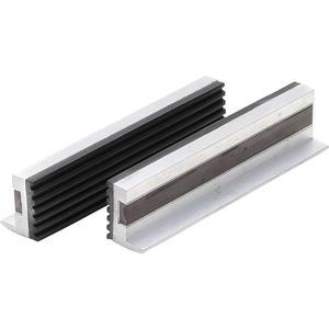 BGS-technic Schraubstockbacken 3044, 125mm, aus Aluminium, gummiert, mit Magnet, 2 Stück