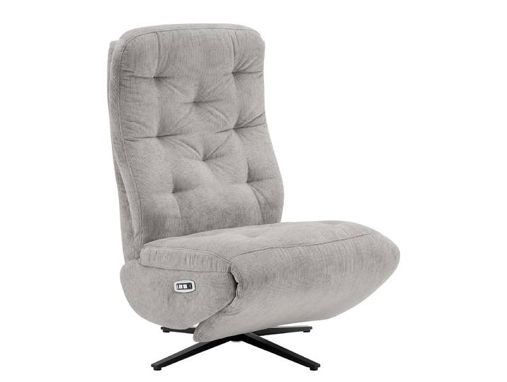 Relaxsessel Grau Cordstoff Rumi 68 x 113 x 84cm