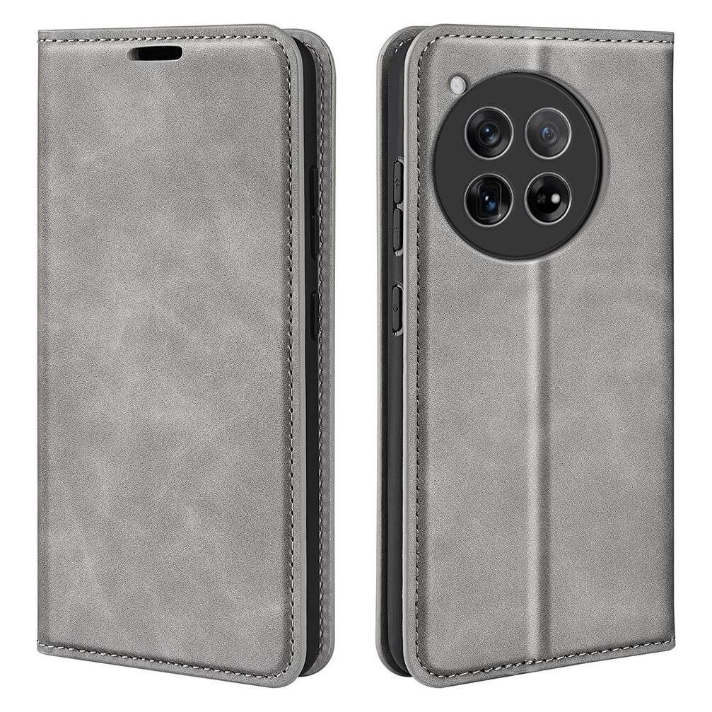 Cover-Discount OnePlus 12 - Stand Flip Case Hülle grau (OnePlus 12) (660179077D)