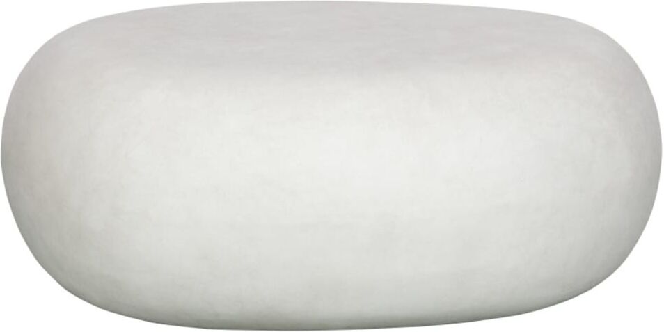 Meubles & Design Table basse contemporaine aspect béton 65x49x31cm Blanc 65x31x49cm
