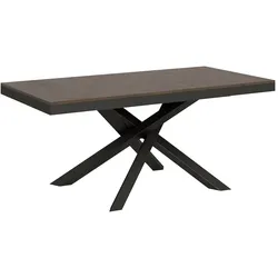 Itamoby Ausziehbarer Tisch 90x180/284 cm Volantis Evolution Walnuss-Anthrazit-Gestell
