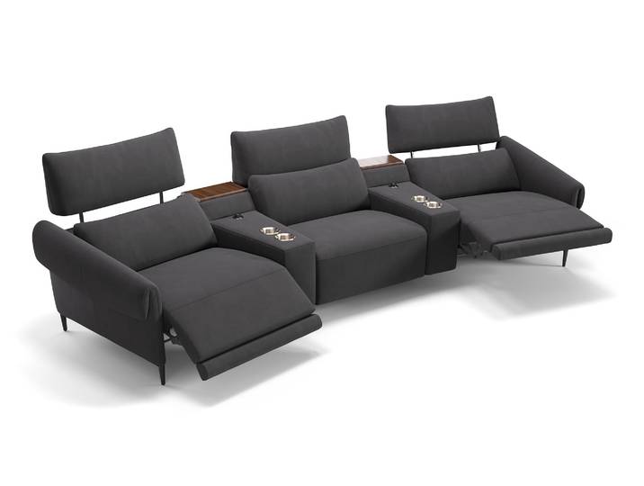 Kino Sofa BIENNO 3-Sitzer Couch Relaxcouch