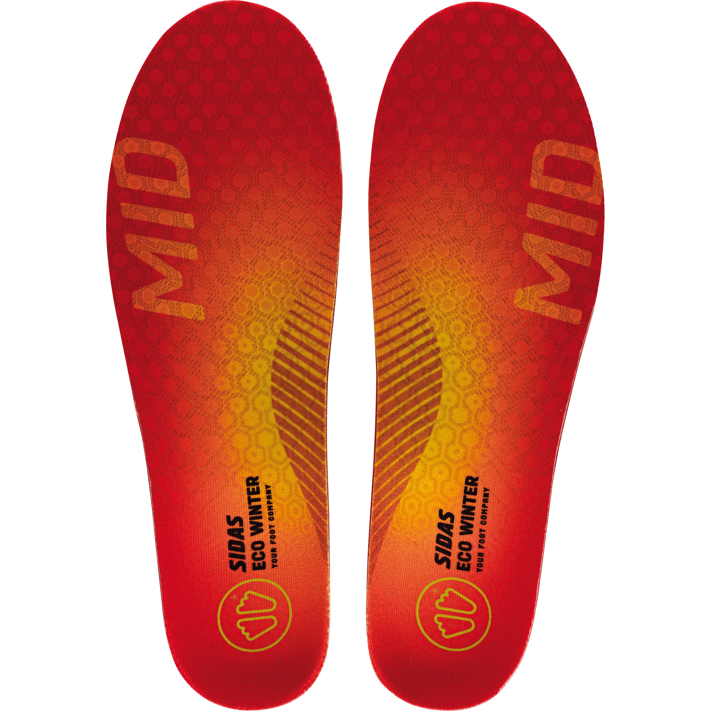 Sidas 3Feet Winter Mid Einlegesohle Schuhzubehör orange Größe 42