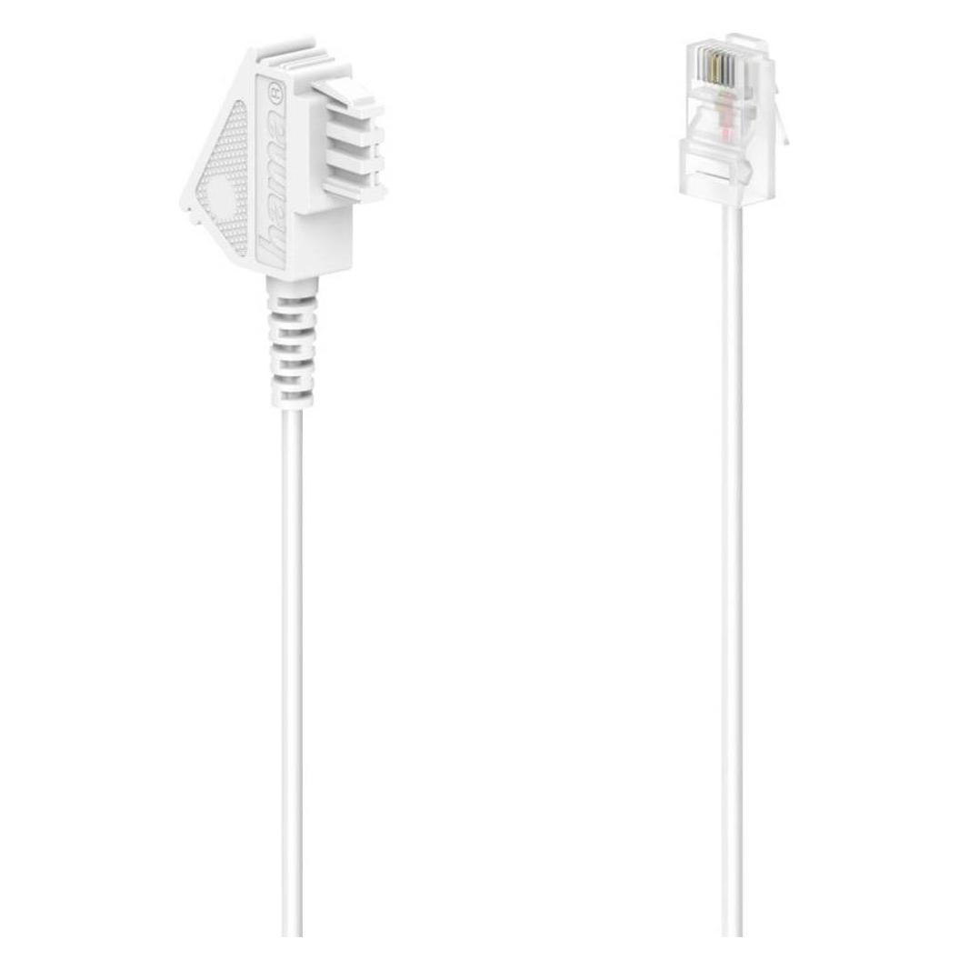 Hama Modularkabel, Stecker 6p4c - Stecker 6p4c, 6 m, Schwarz (00201138)