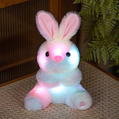 1 pc niedlichen leuchtenden Plüsch Kaninchen Ostern Party Geschenk Festival Atmosphäre Dekoration Puppe