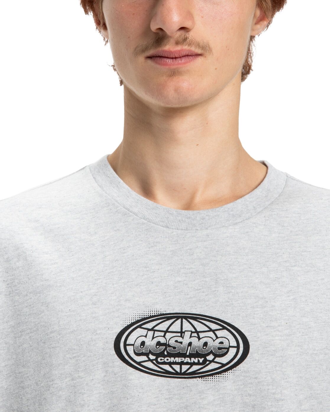 T-Shirt DC SHOES "Trotter", Herren, Gr. XL, grau (light erdgrau), Obermaterial: 75% Baumwolle, 25% Baumwolle., Shirts T-Shirt