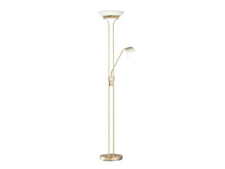 Fischer & Honsel 40145 Lampe sur Pied\, Métal\, Couleur : Laiton\, 32 x 32 x 182 cm (LxBxH)