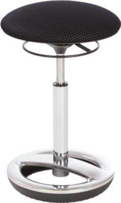 Stehhilfe Sitness HIGH BOB, für ergonomisches Sitzen, höhenverstellbar, Schwingeffekt, H 490-700 mm, schwarz, Gestell verchromt