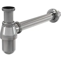 Alcadrain s.r.o. alcadrain Flaschengeruchverschluss für die Waschbecken DN63 mit einer Überwurfmutter 5/4", Metall