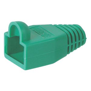 Goobay Knickschutztülle 11218, für RJ45 Modularstecker, für 6,4 mm Ø, grün