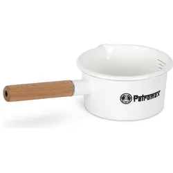 Petromax Emaille Stieltopf 1L ws, Pfanne + Kochtopf, Weiss