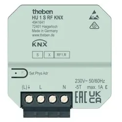 Theben 4941641 KNX 1-fach Funk-Heizungsaktor UP, KNX Data Secure HU 1 S RF KNX