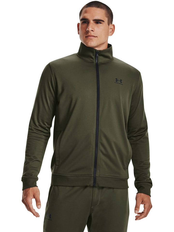 Under Armour Sweatjacke in Khaki - XL