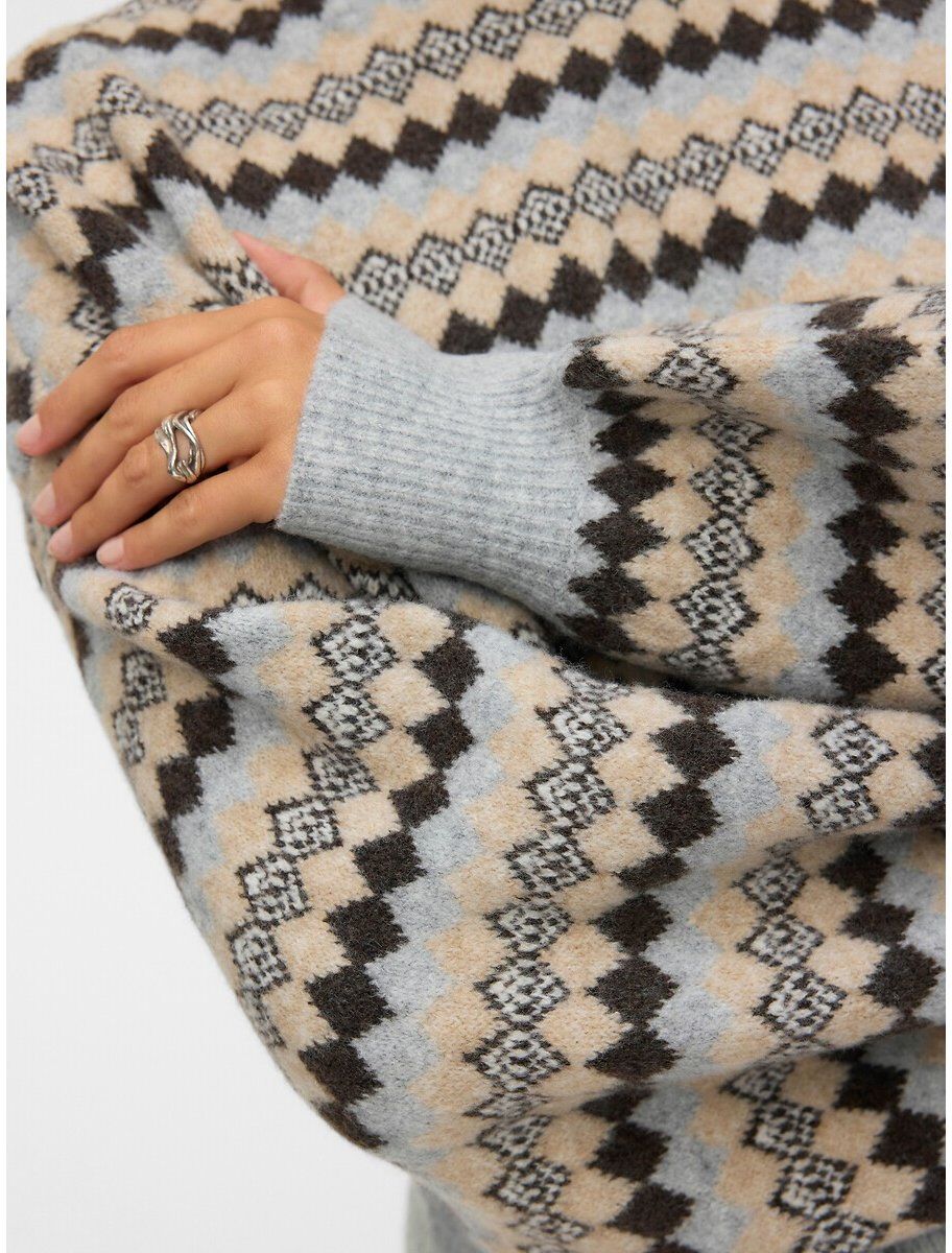 VERO MODA Pull col montant à rayures