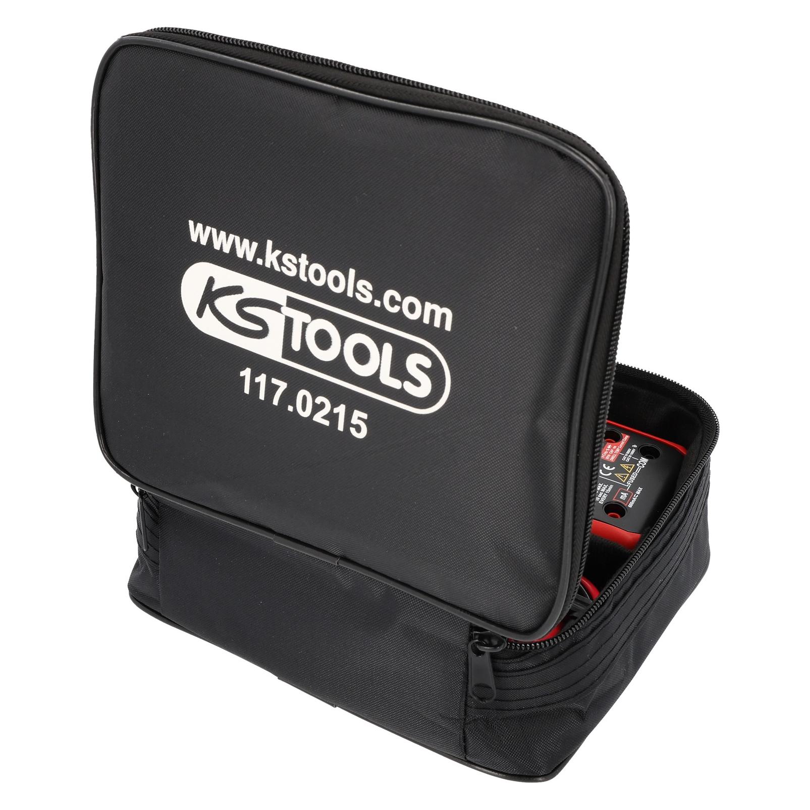 KS Tools Digital Multimeter inkl. Prüfspitzen mit integriertem Schlagschutz (Tisch-Multimeter) (117.0215)