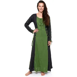 Metamorph Wikinger Schnürkleid schwarz-grün (XS)