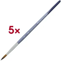 Faber-Castell 5er-Pack Rundpinsel Größe 6