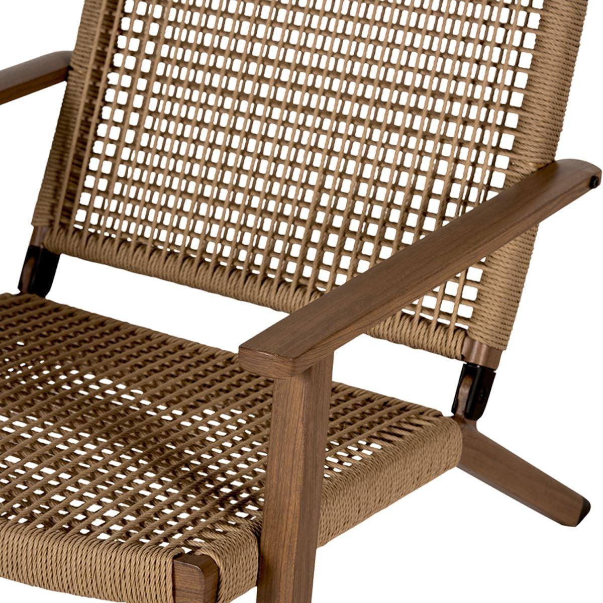 Selius Tuinstoel van Hout en Rattan