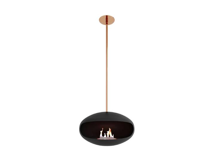 Design Bioethanol Kamin „Cocoon Aeris“ - Schwarz/Kupfer Schwarz, Kupfer Cocoon Fires