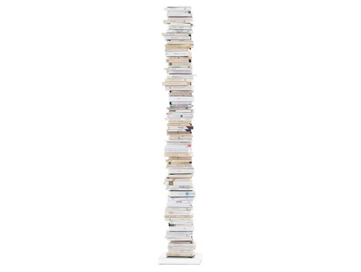 Büchersäule Ptolomeo Opinion Ciatti weiß, Designer Bruno Rainaldi, 35x215x35 cm