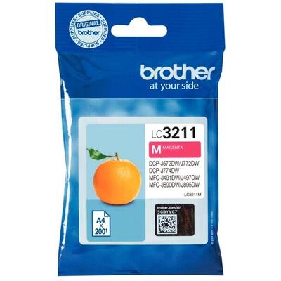 TINTENPATRONEN LC-321M für BROTHER Drucker, magenta, für ca. 200 Seiten