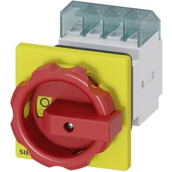 Siemens Haupt-/Not-Aus-Schalter, Schalter + Taster, Rot