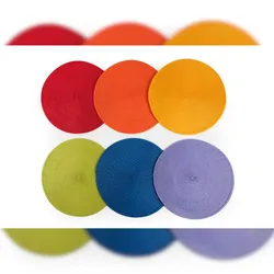 Excelsa Set Mit 6 Tischsets Round In Kunststoff D36 Bunt