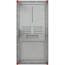 ABB VF63HT-QR Zählergehäuse 3-Punkt VMS63V mit Zählertragplatte 3-punkt mit transparenten Deckel