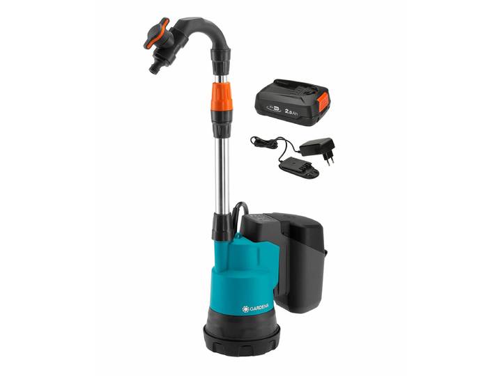 Gardena Akku-Regenfasspumpe 2000/2 Ready-To-Use Set